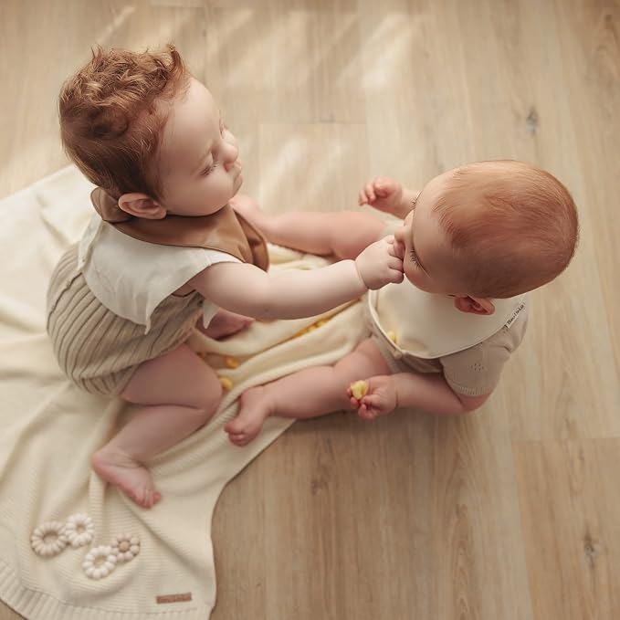 Vegan Leather Easy Clean Baby Bibs - Image 5