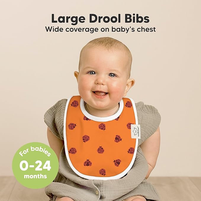 8-Pack Organic Baby Bibs for Boys, Girls - Image 2