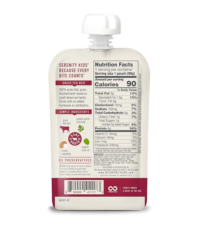Serenity Kids Beef Bone Broth Puree - Image 4