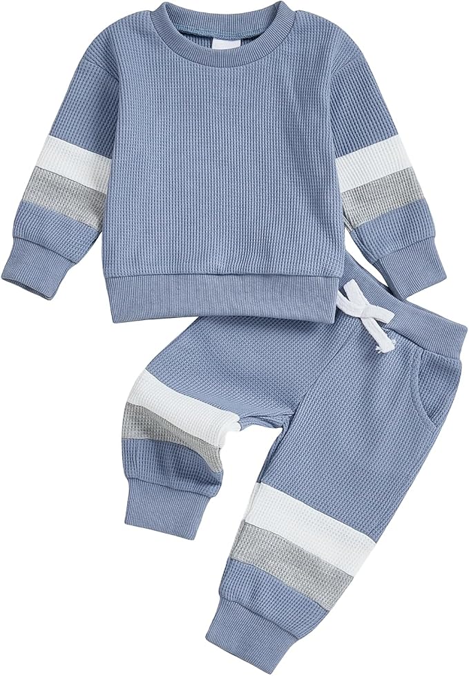 Kuriozud Toddler Baby Boy Fall Winter Clothes Long Sleeve Crewneck Pullover by Kuriozud