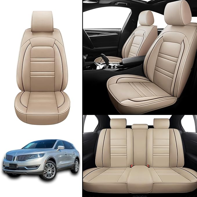 Seat Covers for Lincoln mkx 2007-2018 | 5-Seats Leather Seat Covers - Image 2