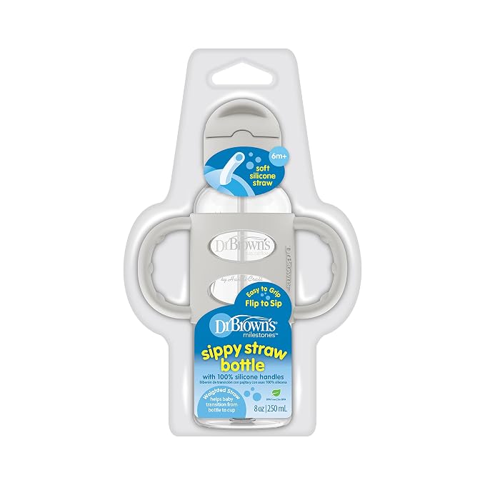 Dr. Brown's Milestones Narrow Sippy Straw Bottle, Spill-Proof - Image 7