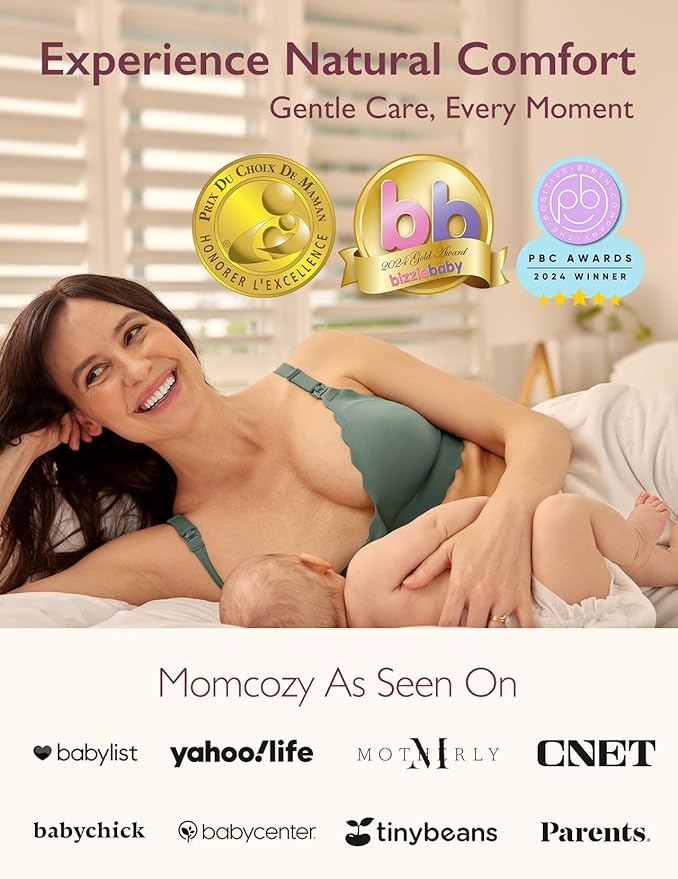 Momcozy Nursing Bras for Breastfeeding, Seamless Pregnancy Maternity Bra - Image 4