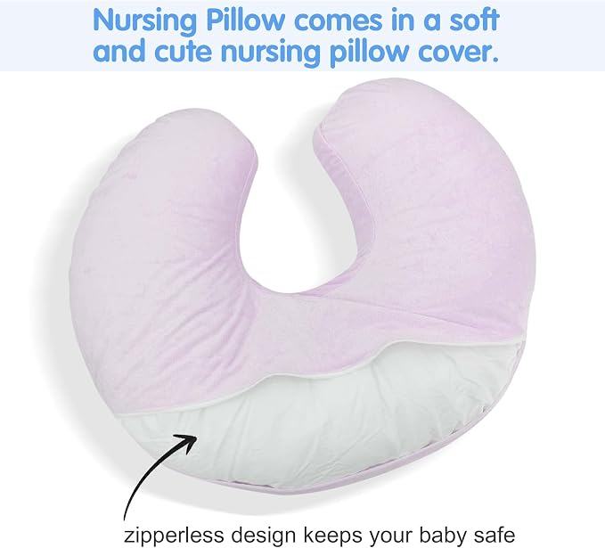 LAT Waterproof Nursing Pillow for Breastfeeding, Waterproof Removable Cover - Image 5