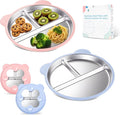 Stainless Steel Kids Plate by Unknown
