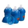 Herobility Double Anti-Colic Baby Bottles – 5 fl oz/140ml – 3-Pack – Superman by Herobility