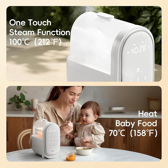 Bottle Warmer for Breastmilk, 11-in-1 Double Bottle Warmer Large Touchscreen - Image 8