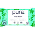 Pura Natural Sensitive Baby Wipes, 99% Water, Unscented & Hypoallergenic by MyPura