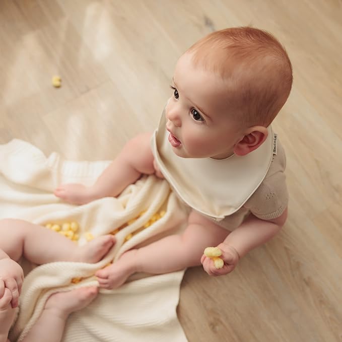 Vegan Leather Easy Clean Baby Bibs - Image 7