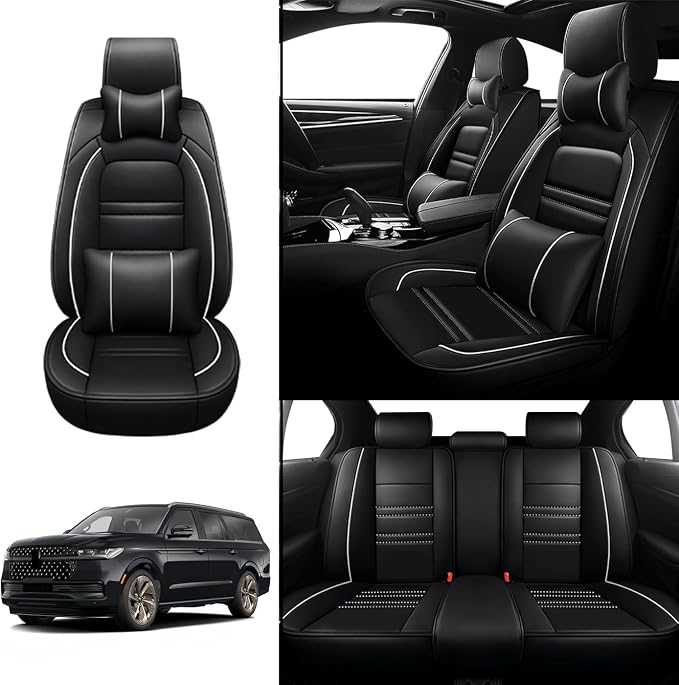 Car Seat Covers for Lincoln Navigator 1998-2025 | 5-Seats Seat Covers, - Image 2