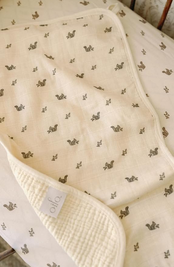 Oilo Burp Cloth 2-Pack Set, Organic Premium Cotton 4-Way Muslin, Luxuriously - Image 3