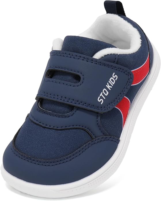 Toddler Wide Toe Box Barefoot Shoes Boys Girls Sneakers Kids Tennis Shoes by STQKIDS