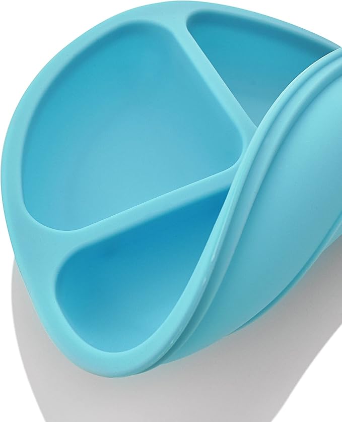 PandaEar Divided Unbreakable Silicone Baby and Toddler Plates - Image 5
