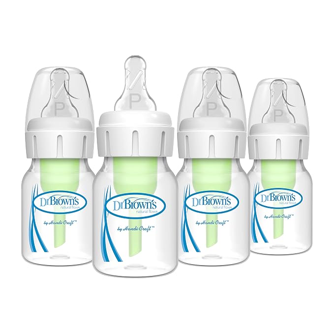 Dr. Brown's Natural Flow Anti-Colic Options+ Narrow Baby Bottle, 2 oz/60 mL by DrBrowns
