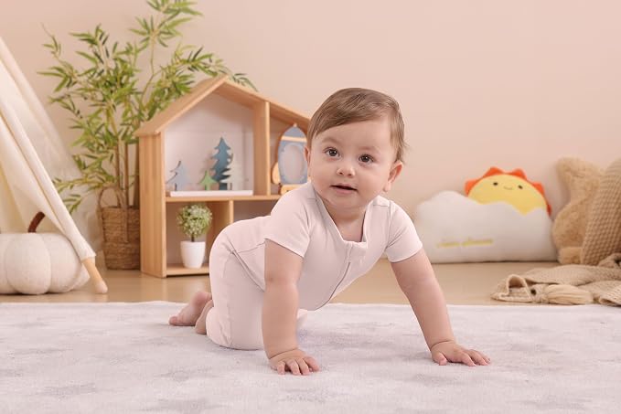 GUISBY Footless Short Sleeve Baby Pajamas - Image 7