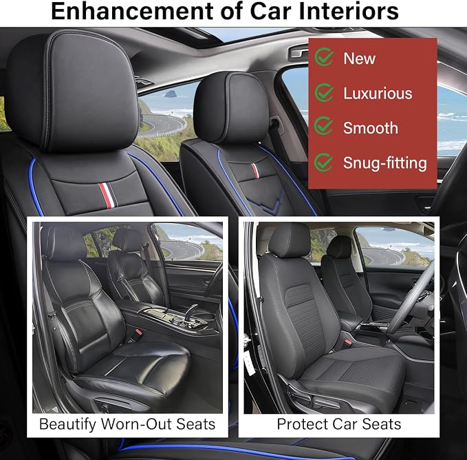 Leather Car Seat Covers Fit for LR Range Rover 2022-2025, 5 Seater Waterproof - Image 6