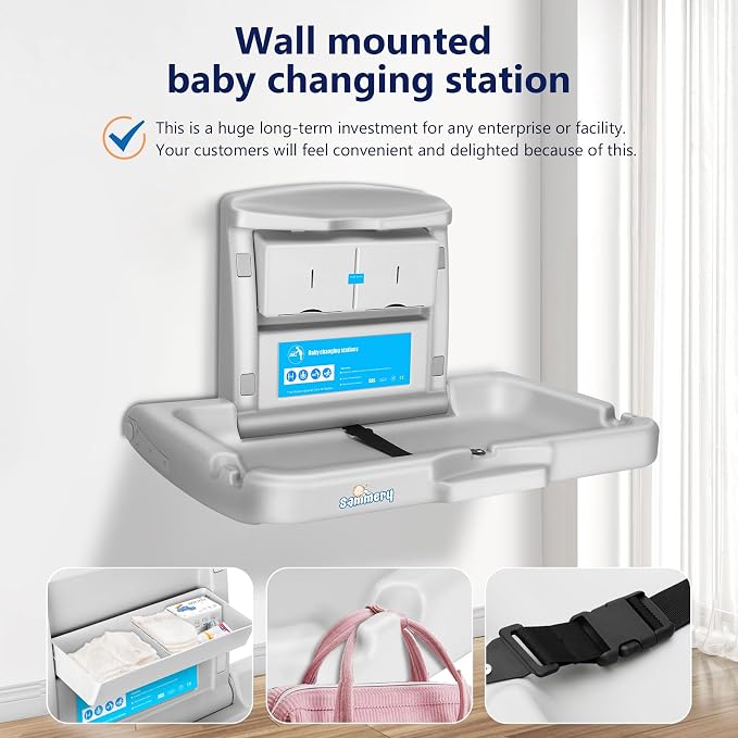 Commercial Baby Changing Station, Wall Mounted Baby Changing Station - Image 5