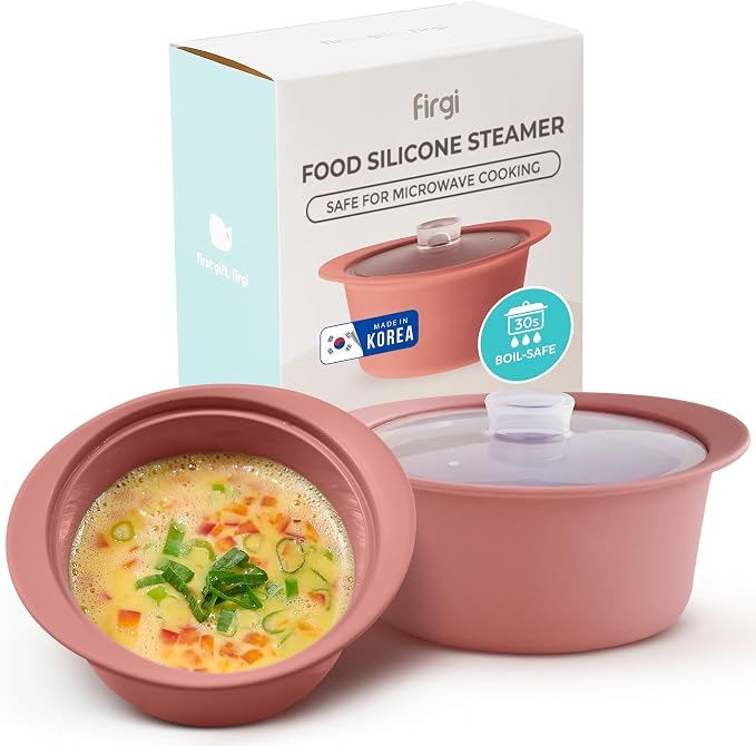 20oz Platinum Silicone Microwave Steamer Pot by FIRGI-FirstGift