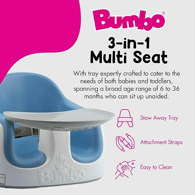 Bumbo 2 Pack 3-in-1 Multi-Seat for 6 to 36 Months, Travel Baby Feeding and Play - Image 4