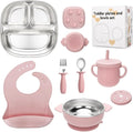 Stainless Steel Kids Plates and Bowls Set by MISSLILI