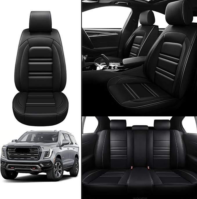Seat Covers for gmc Yukon 2000-2025 | 5-Seats Leather Seat Covers - Image 2