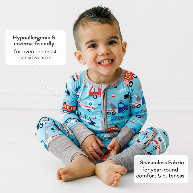 Little Sleepies Pajamas for Baby Boys & Girls, Viscose from Bamboo Baby Pajamas - Image 5