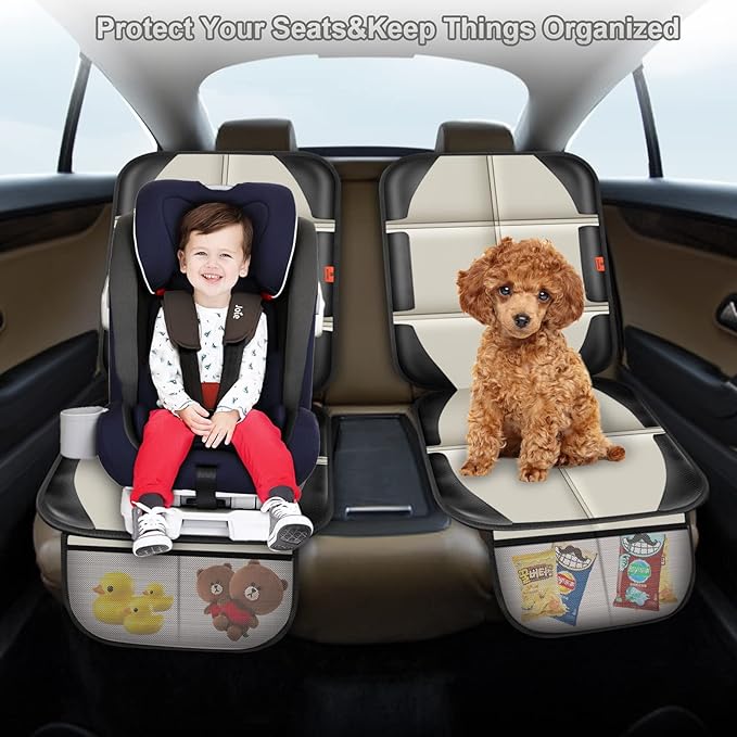 Car Seat Protector, 2 Pack Car Seat Protectors Baby Carseat Waterproof Durable - Image 6