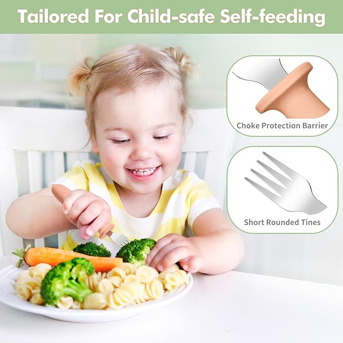DRKIO 8 Pieces Toddler Forks Set - Image 3