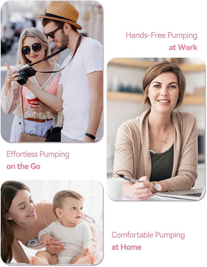 KISSBOBO Hands Free Breast Pump, Wearable Breastfeeding Pump - Image 4