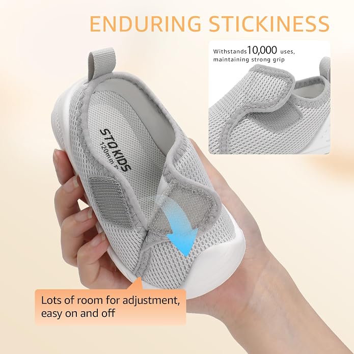 Baby Boys Girls First Walking Shoes Wide Toe Box Infant Sneakers Lightweight - Image 5