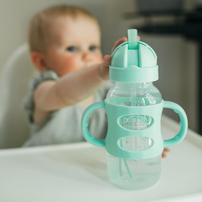 Dr. Brown's Milestones Wide-Neck Sippy Straw Bottle - Image 8