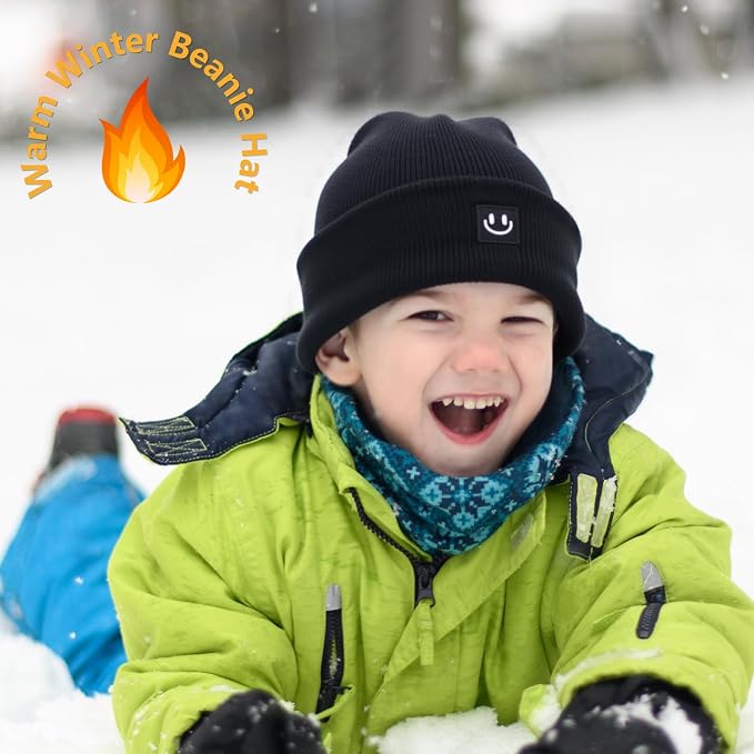 3 Packs Baby Beanie Cute Toddler Beanies Kids Winter Hat Boys Girls Warm Knit - Image 3