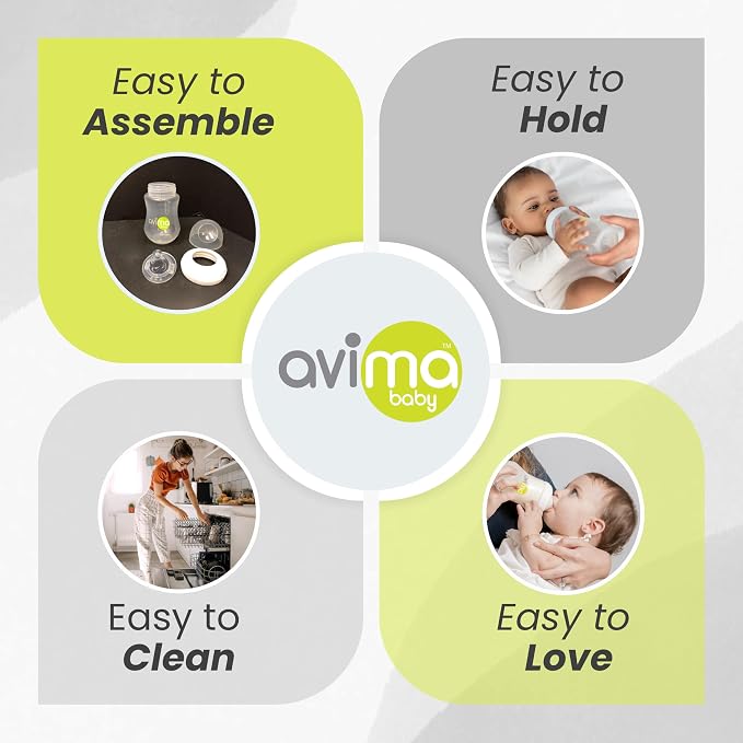 Avima Baby 9 oz Anti Colic Baby Bottles - Image 6