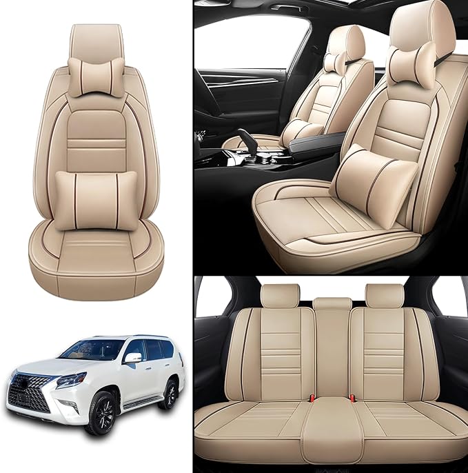 Car Seat Covers for Lexus Car gx460 2010-2023 | 5-Seats Seat Covers, Waterproof - Image 2