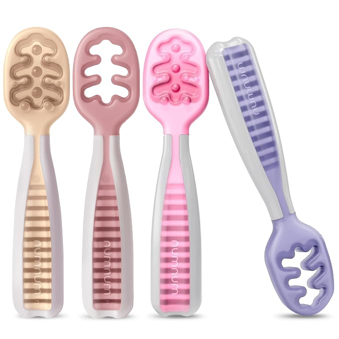 NumNum Baby Spoons Set, Baby Essentials Pre-Spoon GOOtensils by NumNum