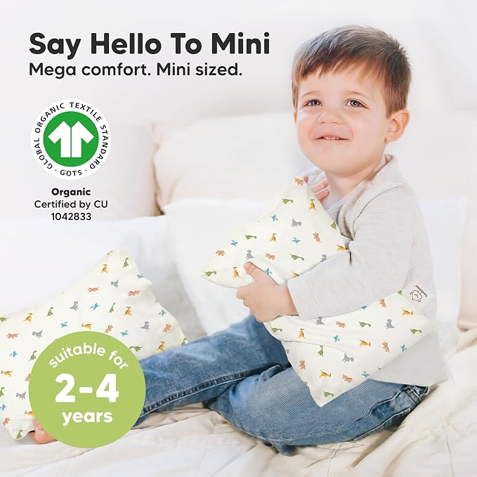 Mini Toddler Pillow with Pillowcase - Image 3