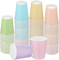 URATOT 120 Pieces 9 Ounce Disposable Paper Cups Pastel Rainbow Party Cups by URATOT
