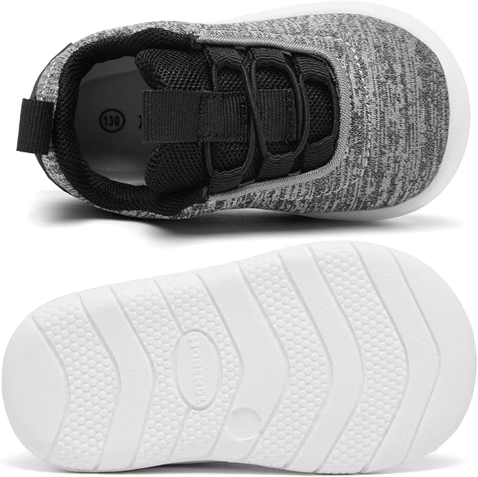 MORENDL Toddler Slip On Sneakers Baby Walking Shoes Non-Slip Breathable Unisex - Image 4