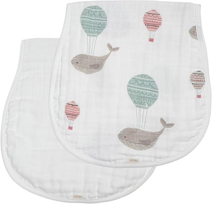 Ali+Oli 2-pk Muslin Burp Cloths - Image 3