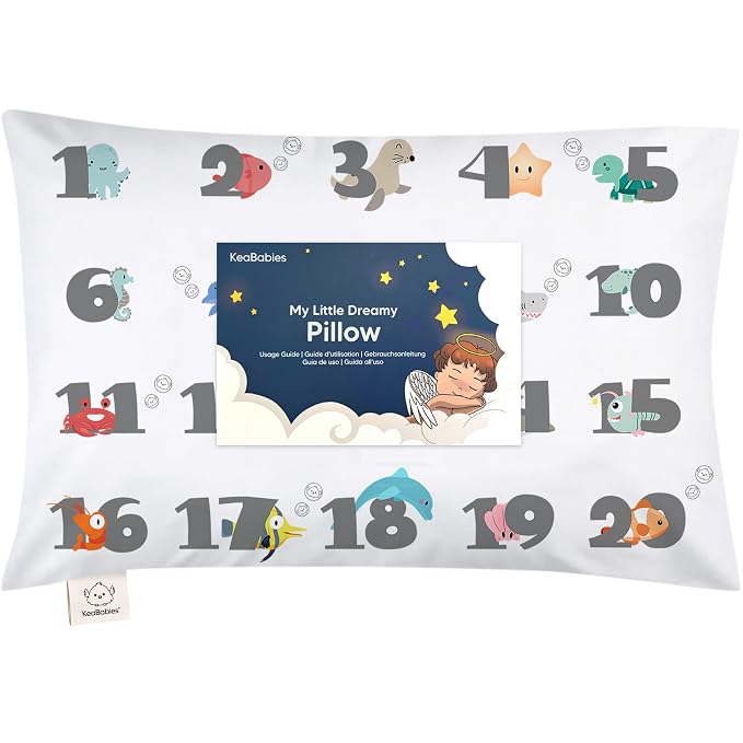 Toddler Pillow with Pillowcase by KeaBabies