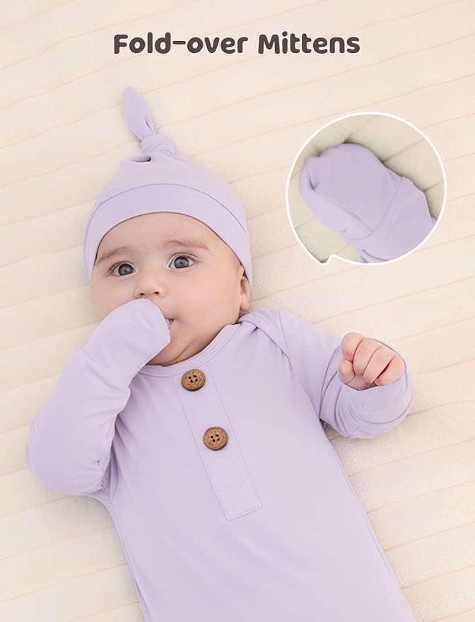 PATPAT Baby Sleeper Gown with Bamboo Viscose - Image 3