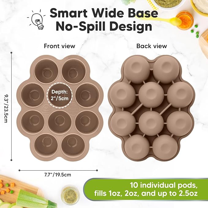 KeaBabies Silicone Food Freezer Trays - Image 2