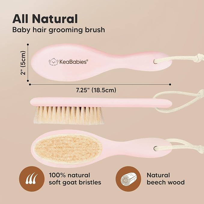 Wooden Baby Hair Brush - Image 2