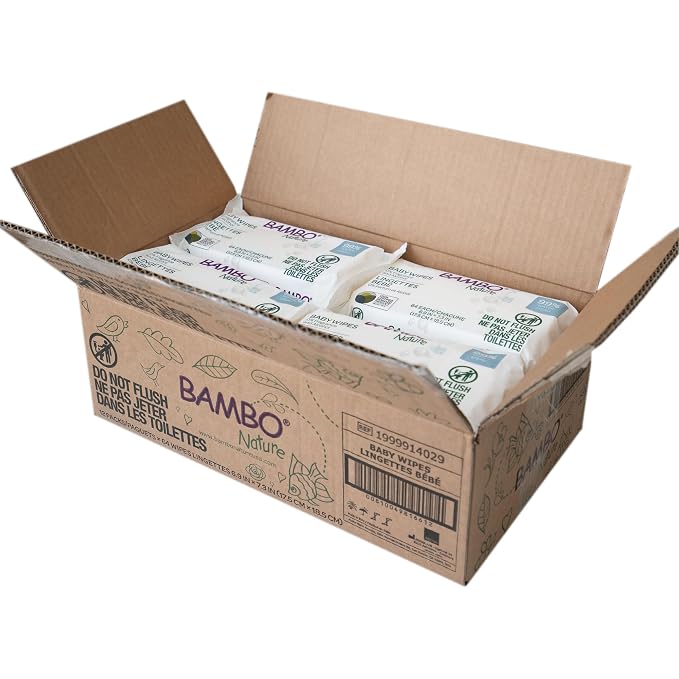 Bambo Nature USDA Certified Biobased Baby Wipes 768 Count - Image 2