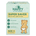 Happy Little Camper Super Saver Diapers, Size 4, Fragrance-Free, Ultra Absorbent by HappyLittleCamper