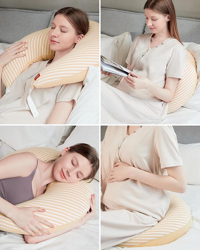 Mamaway Pregnancy Pillow for Sleeping, Nursing Pillow for Pregnancy, - Image 8