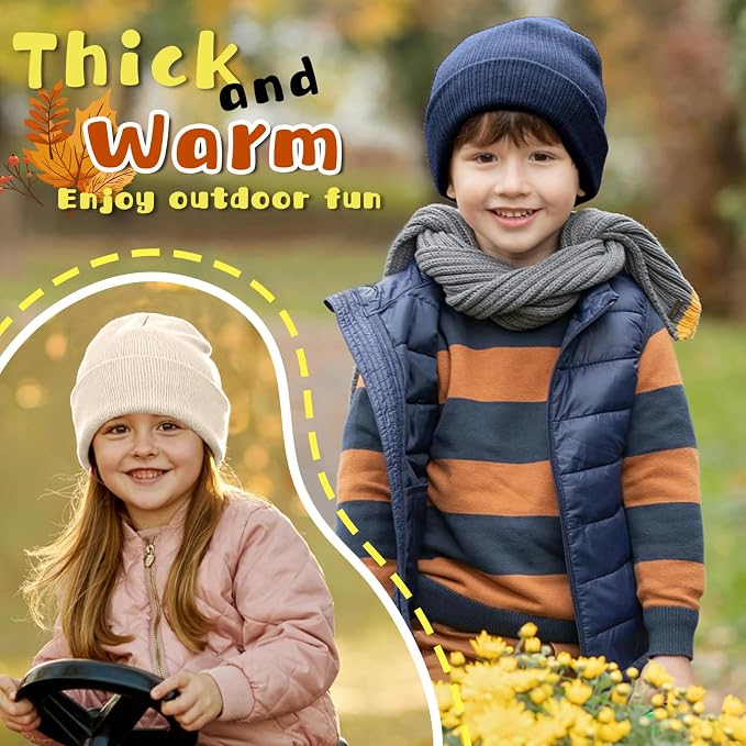 ZOORON Toddler Beanie Baby Boys Girls Beanies Kids Winter Hats Children Knit - Image 5