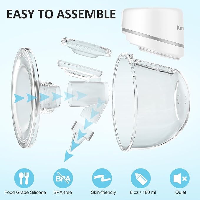 Wearable Breast Pump, Hands Free Breast Pump, Portable Electric Pump - Image 6