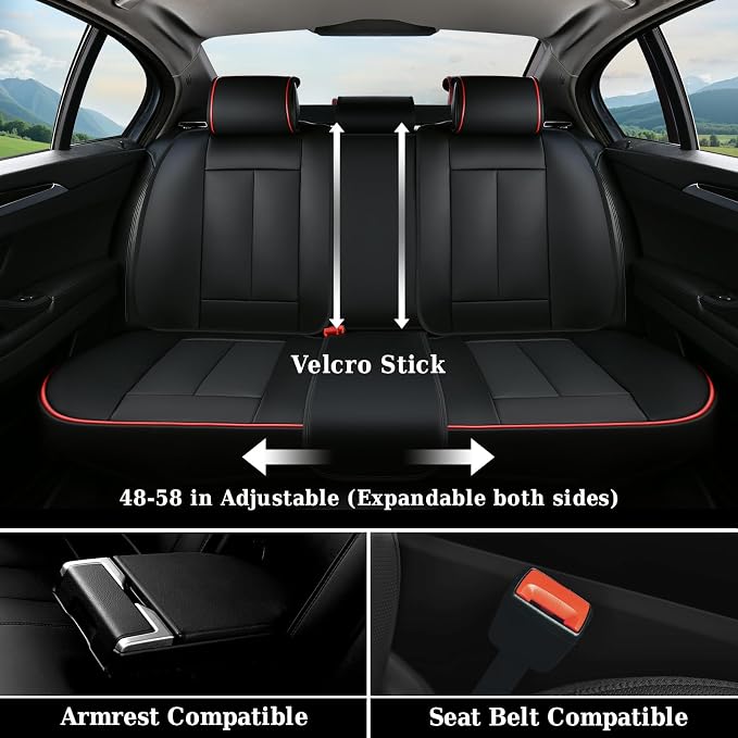 Coverado Universal Seat Covers Full Set, 5 Seats Universal Seat Covers - Image 6