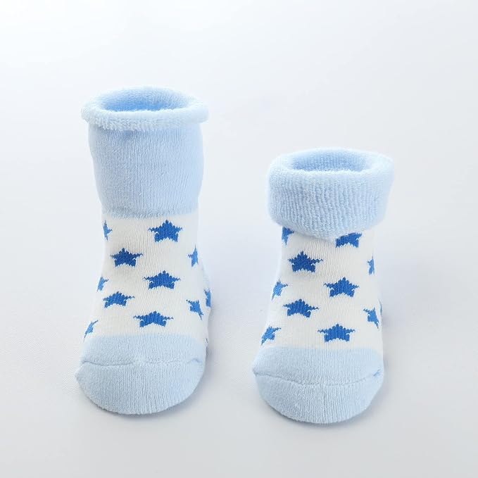 Newborn Baby Boy Girl Caps Mittens Socks Set Cotton Baby Essentials Accessories - Image 6